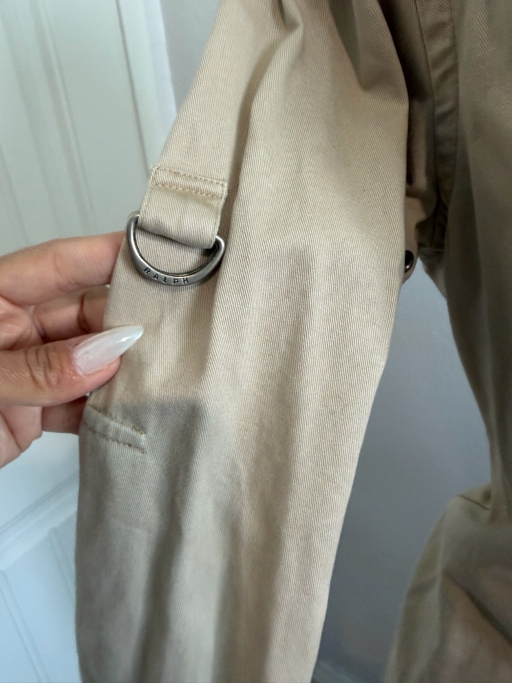 Ralph Lauren Beige/Tan Cotton Dress S - Picture 6 of 9
